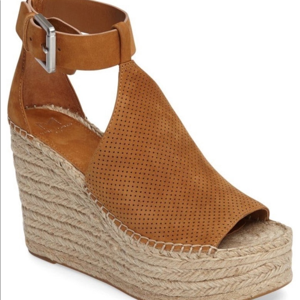 Marc Fisher Annie Perforated Espadrille Wedge